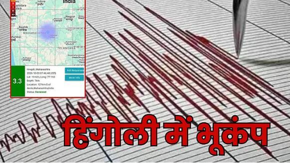 Maharashtra Earthquake: हिंगोली में 2 घंटे में आए 2 भूकंप, गड़गड़ाहट के साथ कांपी धरती, घरों से बाहर भागे लोग
