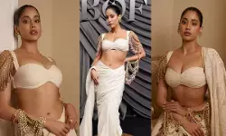 Janhvi Kapoor Paris Look: पेरिस में जान्हवी कपूर ने बिखेरा देसी रॉयल अंदाज, 460 काउंट बंगाल मलमल की साड़ी ने खींचा ध्यान
