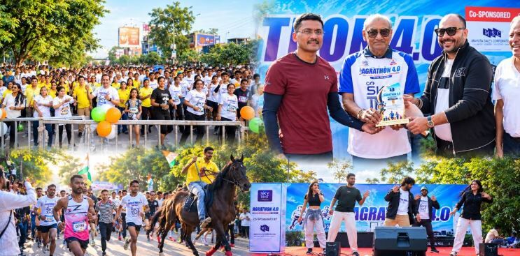 Agrathon 4.0 Raipur: रायपुर में अग्राथॉन-4.0 के वंदे मातरम्-रन फॉर नेशन में दौड़ा शहर, देशभर से पहुंचे धावक,4000 लोगों ने लगाई देशभक्ति की दौड़
