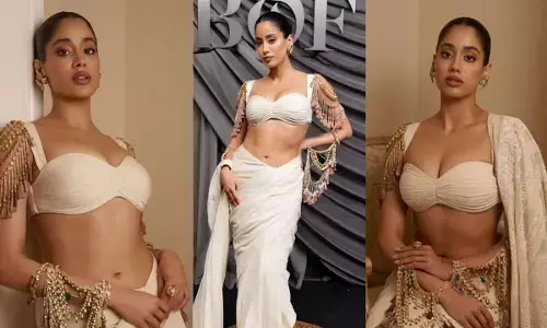 Janhvi Kapoor Paris Look: पेरिस में जान्हवी कपूर ने बिखेरा देसी रॉयल अंदाज, 460 काउंट बंगाल मलमल की साड़ी ने खींचा ध्यान