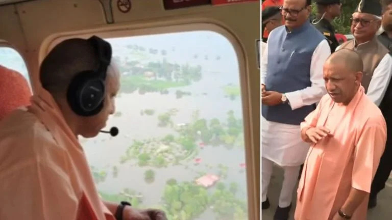 UP News : फैजुल्लागंज में बाढ़ का जायजा लेने पहुंचे CM योगी, गोमती किनारे तटबंध बनाने के दिए निर्देश