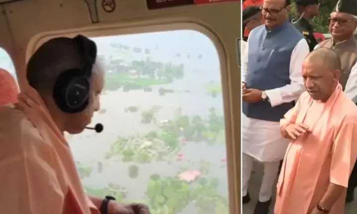 UP News : फैजुल्लागंज में बाढ़ का जायजा लेने पहुंचे CM योगी, गोमती किनारे तटबंध बनाने के दिए निर्देश