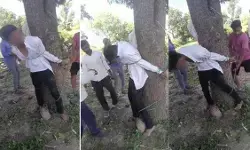 MP News : नाबालिग से छेड़छाड़ के बाद  ग्रामीणों  ने अतिथि शिक्षक की पेड़ से बांधकर की पिटाई, VIDEO वायरल