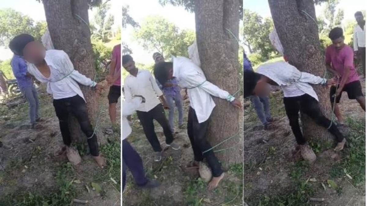 MP News : नाबालिग से छेड़छाड़ के बाद  ग्रामीणों  ने अतिथि शिक्षक की पेड़ से बांधकर की पिटाई, VIDEO वायरल