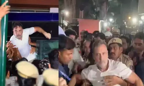 जंतर-मंतर मार्च पर पुलिस का एक्शन, राहुल गांधी और प्रियंका गांधी समेत कई विपक्षी सांसद हिरासत में