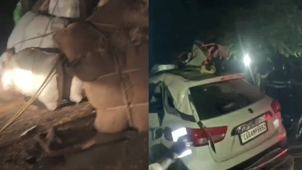 CG Accident: कार-ट्रैक्टर की भीषण भिड़ंत, पुलिस जवान समेत 2 की मौत, एक युवक गंभीर