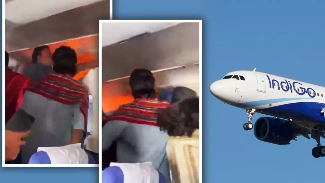 IndiGo Flight Emergency Landing: दिल्ली से चेन्नई जा रही इंडिगो फ्लाइट में लगी आग, हैदराबाद में हुई इमरजेंसी लैंडिंग IndiGo Flight Emergency Landing: दिल्ली से चेन्नई जा रही इंडिगो फ्लाइट में लगी आग, हैदराबाद में हुई इमरजेंसी लैंडिंग