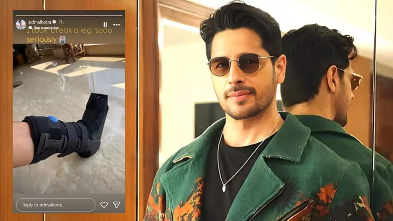 42179-sidharth-malhotra-injury Sidharth Malhotra Injury: सिद्धार्थ मल्होत्रा के पैर में लगी चोट, मेडिकल वॉकिंग बूट पहने आए नजर