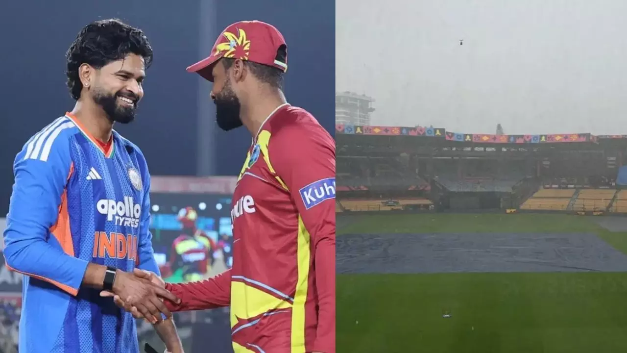 IND vs WI T20I: भारत-वेस्टइंडीज के निर्णायक मुकाबले पर बारिश का साया, जानें बेंगलुरु के मौसम और पिच का हाल