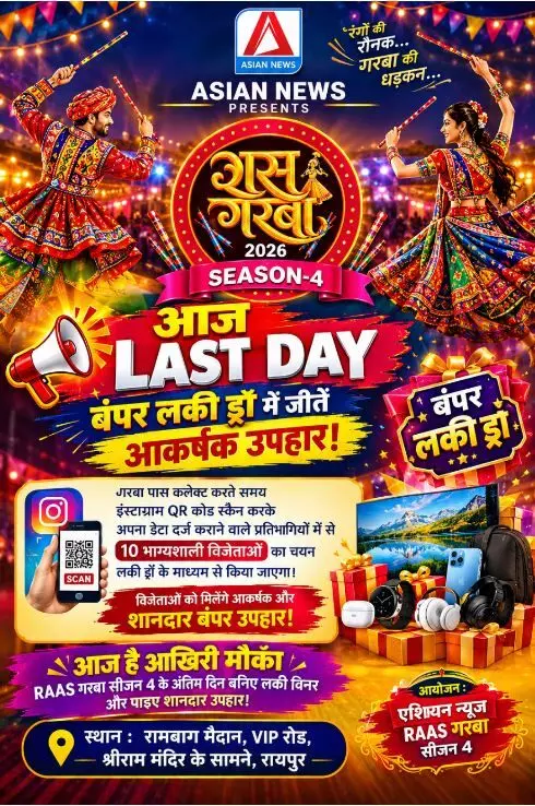 42638-akanksha-chamola-raipur Asian News Raas Garba की आखिरी शाम आज, टीवी एक्ट्रेस कशिश कूपर के साथ जमेगा गरबा,ग्रैंड फिनाले में परिवार संग पहुंचें रामबाग,बंपर लक्की ड्रा में उपहार जीतने का मौका
