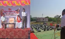 RSS का विजयादशमी उत्सव, शस्त्र पूजन के बाद निकला भव्य पथ संचलन, स्वयंसेवकों का किया गया स्वागत