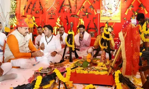 MP : CM डॉ. मोहन यादव ने किया शस्त्र पूजन, कहा- दशहरा असत्य पर सत्य की विजय का प्रतीक