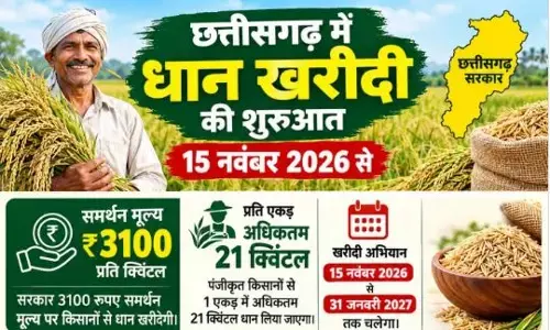 Chhattisgarh Dhan Kharidi 2026: छत्तीसगढ़ में 15 नवंबर से धान खरीदी शुरू, जानें इस साल कितना है सर्मथन मूल्य और जरूरी नियम