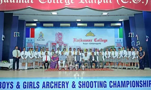 Raipur Sports News : राजकुमार कॉलेज ने तीरंदाजी चैंपियनशिप में मारी बाजी, 109 पदक जीतकर बना ओवरऑल चैंपियन Raipur Sports News : राजकुमार कॉलेज ने तीरंदाजी चैंपियनशिप में मारी बाजी, 109 पदक जीतकर बना ओवरऑल चैंपियन