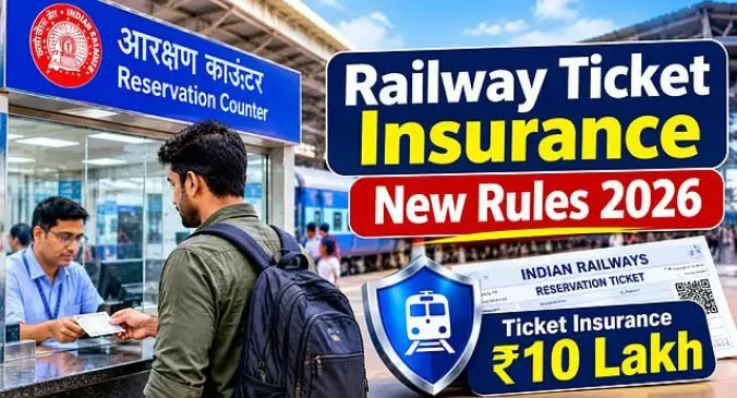 Railway Ticket Insurance New Rules 2026: अब रेलवे काउंटर से टिकट लेने वालों को भी मिलेगा 10 लाख तक का बीमा, बस करना होगा ये काम