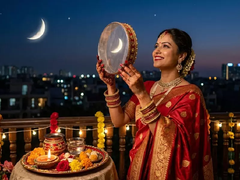 43294-karwa-chauth Karwa Chauth 2026: 29 अक्टूबर को मनाया जाएगा करवा चौथ, जानें पूजा मुहूर्त, चंद्रोदय का समय और पौराणिक कथा