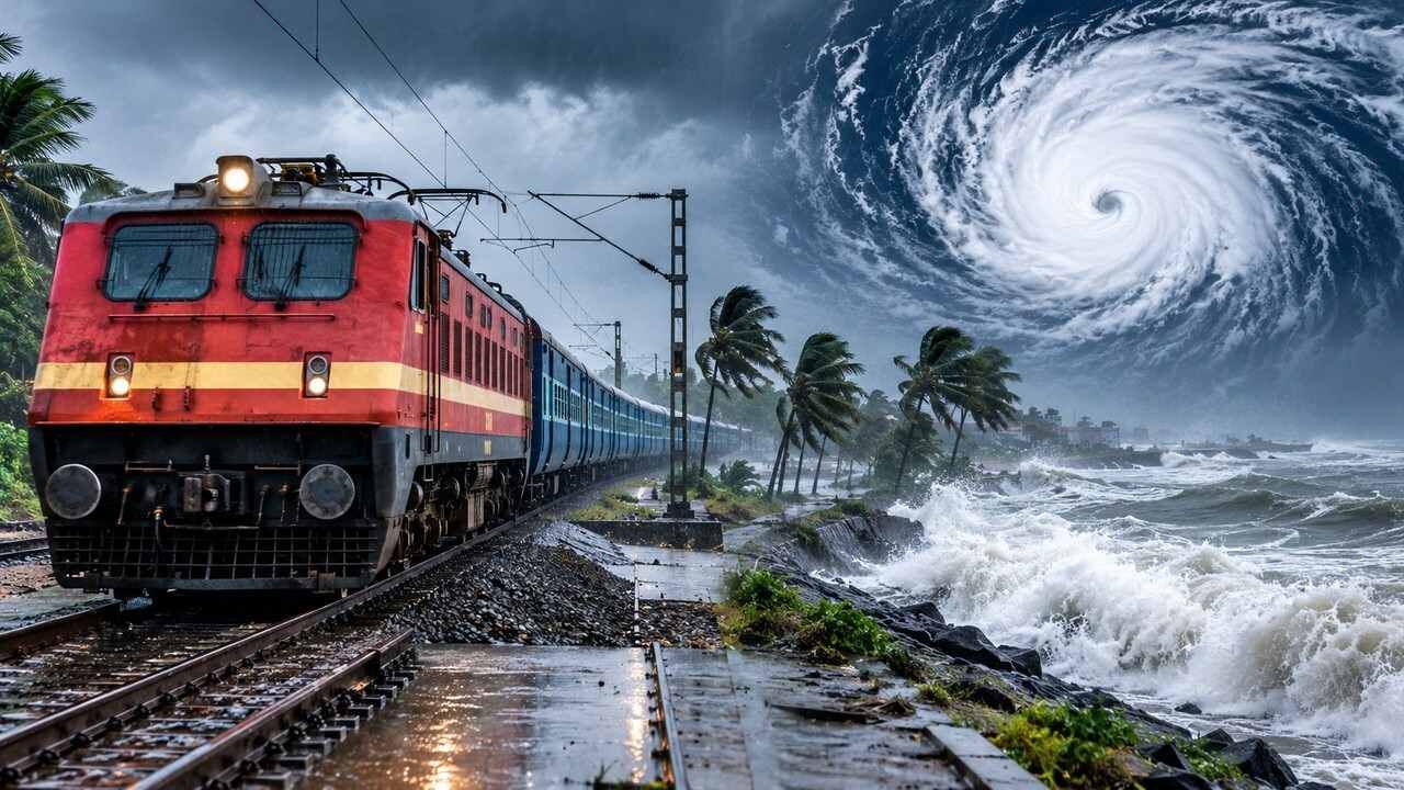 Train Update: चक्रवात ‘अर्नब’ का रेलवे पर असर, 5 ट्रेनें रद्द और 2 का बदला रूट