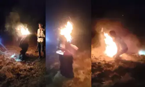 MP News :  जमीन विवाद के बाद महिला ने खुद को लगाई आग, बचाने दौड़े ग्रामीण, हालत गंभीर, देखें वीडियो